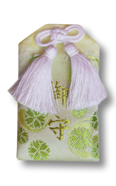 上地八幡宮の御守　黄緑