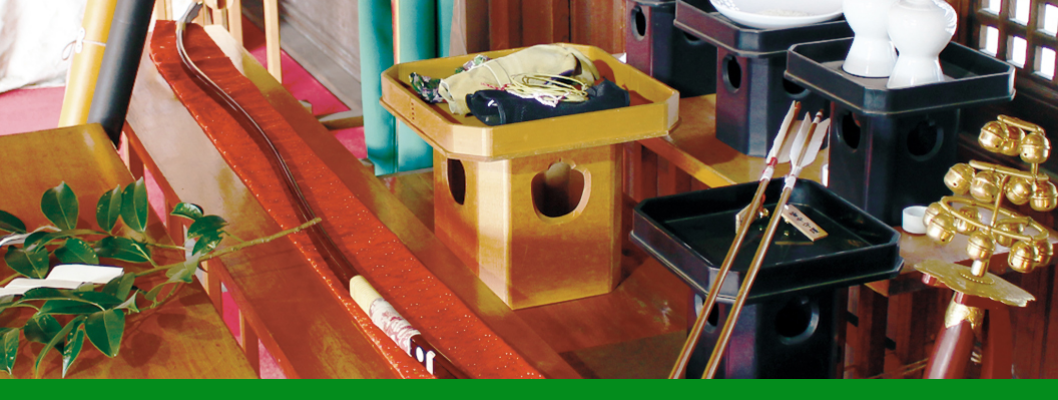 上地八幡宮での勝運の祈願